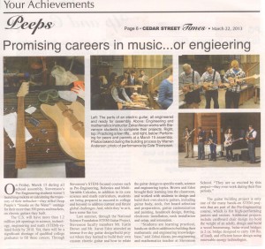 Guitar Building at the Stevenson School